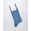 imageCalvin Klein Mens Dress Socks  1 Pair Lightweight Stretch Soft Work Crew Socks for Men for Casual Business amp Formal AttireLight Blue Dot