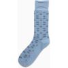 imageCalvin Klein Mens Dress Socks  1 Pair Lightweight Stretch Soft Work Crew Socks for Men for Casual Business amp Formal AttireLight Blue Pattern