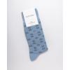 imageCalvin Klein Mens Dress Socks  1 Pair Lightweight Stretch Soft Work Crew Socks for Men for Casual Business amp Formal AttireLight Blue Pattern