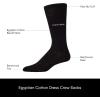 imageCalvin Klein Mens Dress Socks  1 Pair Lightweight Stretch Soft Work Crew Socks for Men for Casual Business amp Formal AttireNavy