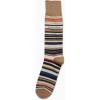 imageCalvin Klein Mens Dress Socks  1 Pair Lightweight Stretch Soft Work Crew Socks for Men for Casual Business amp Formal AttireTan Stripes