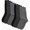 imageCalvin Klein Mens Dress Socks  10 Pairs Soft Cotton Blend Crew Socks for Men  Classic Comfort Stay Up Cuff Mixed PatternGrey