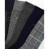 imageCalvin Klein Mens Dress Socks  10 Pairs Soft Cotton Blend Crew Socks for Men  Classic Comfort Stay Up Cuff Mixed PatternHeather Grey