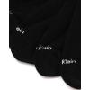 imageCalvin Klein Mens Dress Socks  4 Pack Breathable Cotton Blend Cushioned Crew Socks for Work Business and Formal WearBlack Logo