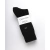 imageCalvin Klein Mens Dress Socks  4 Pack Breathable Cotton Blend Cushioned Crew Socks for Work Business and Formal WearBlack Logo
