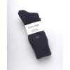 imageCalvin Klein Mens Dress Socks  4 Pack Breathable Cotton Blend Cushioned Crew Socks for Work Business and Formal WearDenim Assorted