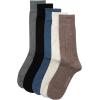 imageCalvin Klein Mens Dress Socks  5 Pairs Soft Cotton Blend Crew Socks for Men  Classic Comfort Stay Up Cuff Mixed PatternTan Assorted