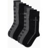 imageCalvin Klein Mens Dress Socks  8 Pack Breathable Cotton Blend Work Crew Socks for Men for Casual Business amp Formal WearBlackGrey Multi