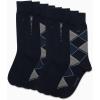 imageCalvin Klein Mens Dress Socks  8 Pack Breathable Cotton Blend Work Crew Socks for Men for Casual Business amp Formal WearNavy Argyle