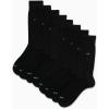 imageCalvin Klein Mens Dress Socks  8 Pack Cotton Blend Cushioned Work Crew Socks for Men for Casual Business amp Formal WearBlack Logo