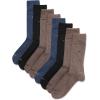 imageCalvin Klein Mens Dress Socks  8 Pack Cotton Blend Cushioned Work Crew Socks for Men for Casual Business amp Formal WearBrown Multi
