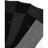 imageCalvin Klein Mens Dress Socks  8 Pack Soft Cotton Blend Work Crew Socks for Men for Casual Business amp Formal WearBlack Grey