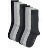 imageCalvin Klein Mens Dress Socks  8 Pack Soft Cotton Blend Work Crew Socks for Men for Casual Business amp Formal WearGrey Heather Solid