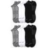 imageCalvin Klein Mens No Show Socks  12 Pack Lightweight Breathable Cushioned Athletic Low Cut Socks for MenBlackWhite Multi