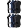 imageCalvin Klein Mens No Show Socks  12 Pack Lightweight Breathable Cushioned Athletic Low Cut Socks for MenGrey Assorted