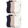 imageCalvin Klein Mens No Show Socks  12 Pack Lightweight Cushioned Casual Low Cut Socks for Men for Sneakers and LoafersBeige Assorted