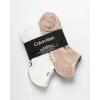 imageCalvin Klein Mens No Show Socks  6 Pack Soft Cotton Blend Cushioned Athletic Low Cut Socks for Men for Sports and RunningBeige Assorted