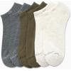 imageCalvin Klein Mens No Show Socks  6 Pack Soft Cotton Blend Cushioned Athletic Low Cut Socks for Men for Sports and RunningBeigeGrey