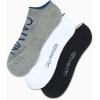 imageCalvin Klein Mens No Show Socks  6 Pack Soft Cotton Blend Cushioned Athletic Low Cut Socks for Men for Sports and RunningBlackWhite Grey