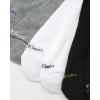imageCalvin Klein Mens No Show Socks  6 Pack Soft Cotton Blend Cushioned Athletic Low Cut Socks for Men for Sports and RunningBlackWhiteGrey Tab