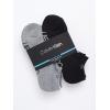 imageCalvin Klein Mens No Show Socks  6 Pack Soft Cotton Blend Cushioned Athletic Low Cut Socks for Men for Sports and RunningGreyBlackWhite