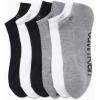 imageCalvin Klein Mens No Show Socks  6 Pack Soft Cotton Blend Cushioned Athletic Low Cut Socks for Men for Sports and RunningGreyBlackWhite