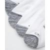imageCalvin Klein Mens No Show Socks  6 Pack Soft Cotton Blend Cushioned Athletic Low Cut Socks for Men for Sports and RunningWhite Assorted