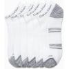 imageCalvin Klein Mens No Show Socks  6 Pack Soft Cotton Blend Cushioned Athletic Low Cut Socks for Men for Sports and RunningWhite Assorted