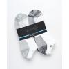 imageCalvin Klein Mens No Show Socks  6 Pack Soft Cotton Blend Cushioned Athletic Low Cut Socks for Men for Sports and RunningWhiteGrey
