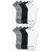 imageCalvin Klein Mens Quarter Socks  12 Pack Soft Cushioned Athletic Performance Quarter Cut Ankle Socks for MenHeather Gray
