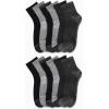 imageCalvin Klein Mens Quarter Socks  12 Pack Soft Cushioned Breathable High Quarter Athletic Socks for Men with Arch SupportBlackGrey Assorted