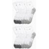 imageCalvin Klein Mens Quarter Socks  12 Pack Soft Cushioned Breathable High Quarter Athletic Socks for Men with Arch SupportWhite Ck Logo