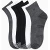 imageCalvin Klein Mens Quarter Socks  6 Pack Breathable Cushion Athletic Quarter Length Ankle Socks for Men for Running amp WorkoutBlackWhiteGrey