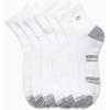 imageCalvin Klein Mens Quarter Socks  6 Pack Breathable Cushion Athletic Quarter Length Ankle Socks for Men for Running amp WorkoutWhiteGrey
