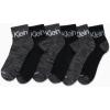imageCalvin Klein Mens Quarter Socks  6 Pack Performance Cushioned High Quarter Cut Athletic Socks for Men With Arch SupportBlackGrey Multi