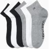 imageCalvin Klein Mens Quarter Socks  6 Pack Performance Cushioned High Quarter Cut Athletic Socks for Men With Arch SupportBlackWhiteGrey