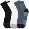 imageCalvin Klein Mens Quarter Socks  6 Pack Performance Cushioned High Quarter Cut Athletic Socks for Men With Arch SupportDenim Multi