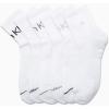 imageCalvin Klein Mens Quarter Socks  6 Pack Performance Cushioned High Quarter Cut Athletic Socks for Men With Arch SupportWhite Logo