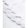 imageCalvin Klein Mens Quarter Socks  6 Pack Performance Cushioned High Quarter Cut Athletic Socks for Men With Arch SupportWhite Logo