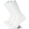 imageCalvin Klein Mens 3 Pack Cotton Rich Casual Rib SockWhite