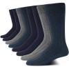 imageCalvin Klein Mens Cotton Blend Dress Crew Socks 8PackNavy Texture