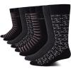 imageCalvin Klein Mens Dress Socks  8 Pack Soft Cotton Blend Work Crew Socks for Men for Casual Business amp Formal WearBlack Multi