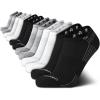 imageCalvin Klein Mens No Show Socks  12 Pack Lightweight Breathable Cushioned Athletic Low Cut Socks for MenBlackWhite Multi