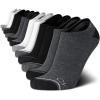 imageCalvin Klein Mens No Show Socks  12 Pack Lightweight Cushioned Casual Low Cut Socks for Men for Sneakers and LoafersGrey Heather Assort