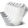 imageCalvin Klein Mens No Show Socks  6 Pack Soft Cotton Blend Cushioned Athletic Low Cut Socks for Men for Sports and RunningWhiteGrey