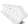 imageCalvin Klein Mens Quarter Socks  12 Pack Soft Cushioned Athletic Performance Quarter Cut Ankle Socks for MenWhite Logo