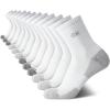 imageCalvin Klein Mens Quarter Socks  12 Pack Soft Cushioned Breathable High Quarter Athletic Socks for Men with Arch SupportWhite Ck Logo